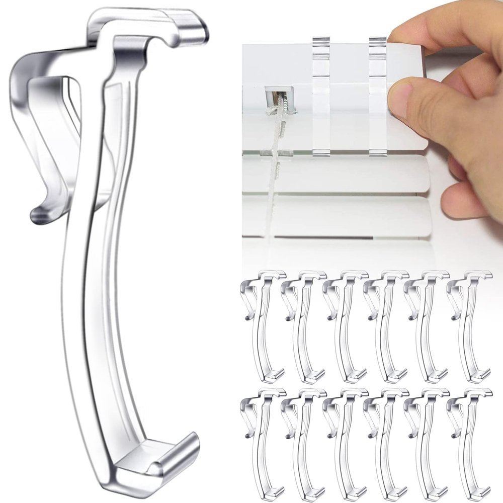 2.5 Inch Valance Clips for Horizontal Blind Valance (12 Pieces)