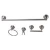 Kingston Brass BAK3961478SN Restoration 4-Piece 24-Inch Towel Bar Bathroom Accessory Set in Brushed Nickel view 1