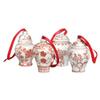 Bandwagon Mini Ginger Jar Ornaments, Set of 4 Porcelain Hanging Ornaments view 1