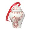 Bandwagon Mini Ginger Jar Ornaments, Set of 4 Porcelain Hanging Ornaments view 4