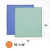 Superio Microfiber Window Cleaning Cloth, Mirror & Glass Miracle Cloth Lint & Streak Free, Washable, Large Eco-Friendly for Electronics, Cars, Tv Screens, Glasses...Cleans with Plain Water (14x16 6) view 2