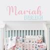 Name Wall Decal Sticker Custom Name Wall Decal Girls Room Boys Room (323) - Personalized Name Wall Decal Nursery Decal - Baby Monogram Vinyl Wall Art (70" Wide x 27" high) view 2