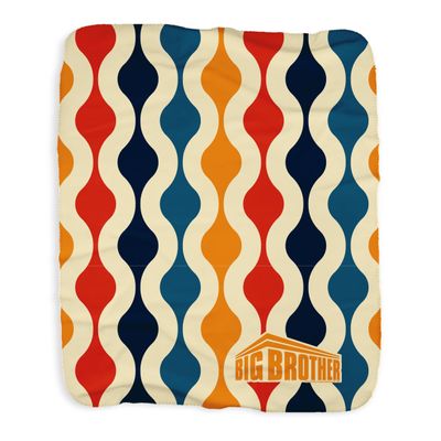 CBS Big Brother Wave Sherpa Blanket - Officially Licensed - 50" x 60"