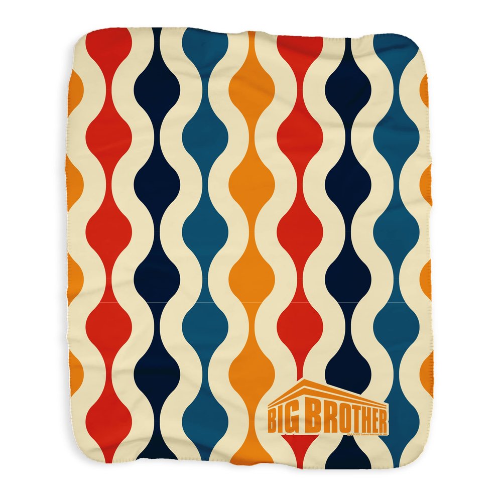 CBS Big Brother Wave Sherpa Blanket - Officially Licensed - 50" x 60"