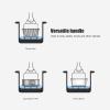 Estink Stackable 3 Tier Stainless Steel Steamer Pot Set, Silver view 4