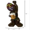18" Friki-Tiki Full Body Totum Pole Statue with Peace Sign Hand & Beer Party Drink view 4