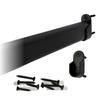 36" Oval Closet Rod Kit | Black | Screw-On End Brackets & Hardware | Heavy-Gauge Steel | 1 Kit | Desunia view 1