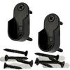 36" Oval Closet Rod Kit | Black | Screw-On End Brackets & Hardware | Heavy-Gauge Steel | 1 Kit | Desunia view 2