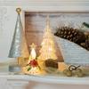 Boston International Christmas Winter Holiday Tabletop Tree Decoration, Small, Silver Metal with Gold Dots view 4