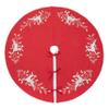 Embroidered Reindeer Christmas Tree Skirt view 2