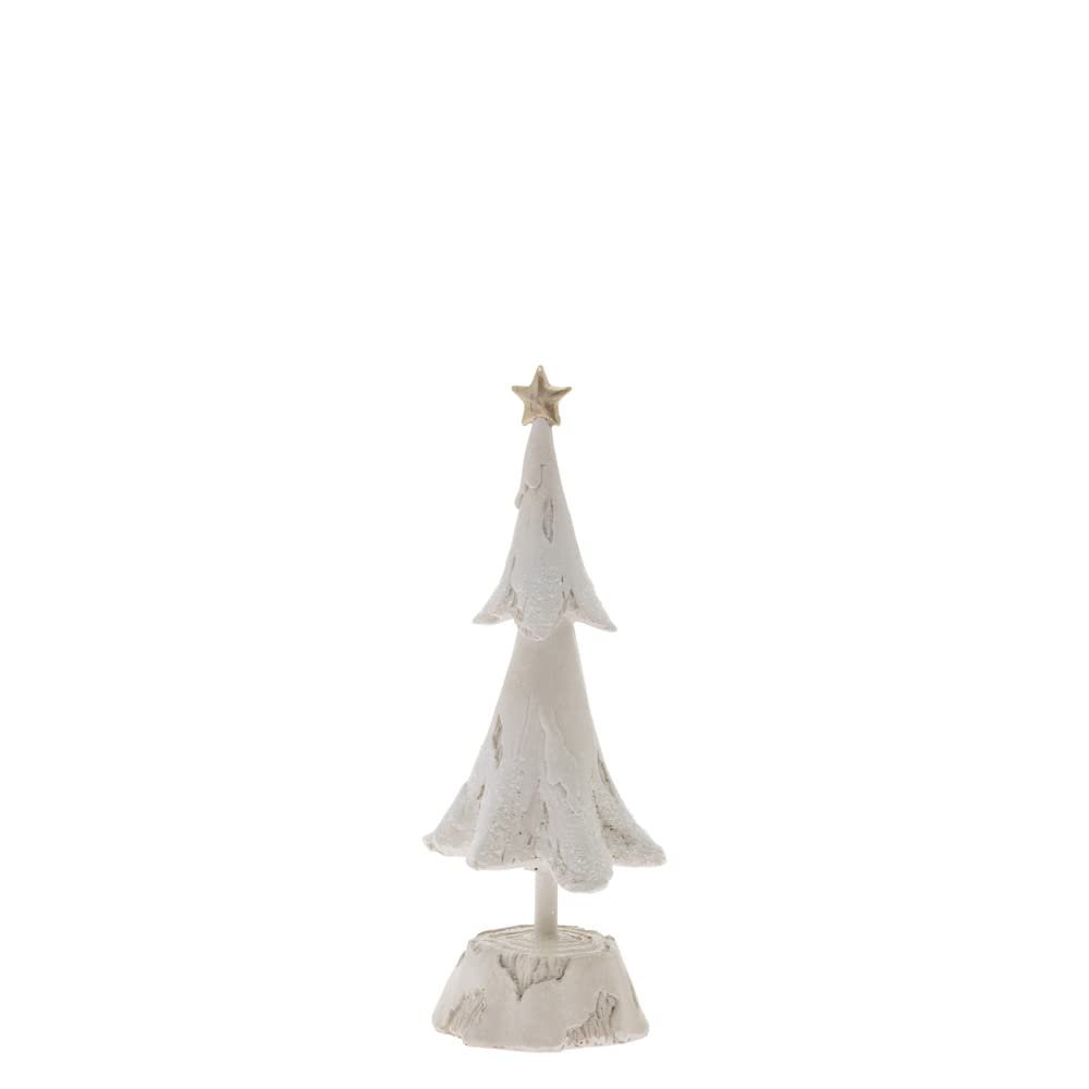 Boston International Christmas Winter Holiday Tabletop Tree Decoration, Small, Pearly Snow