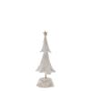 Boston International Christmas Winter Holiday Tabletop Tree Decoration, Small, Pearly Snow view 1
