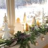 Boston International Christmas Winter Holiday Tabletop Tree Decoration, Small, Pearly Snow view 4