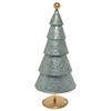 Boston International Christmas Winter Holiday Tabletop Tree Decoration, 20-Inches, Silver Metal with Gold Base view 1
