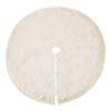 SARO LIFESTYLE Printed Snowflake and Ribbon Tree Skirt view 2