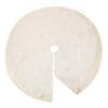 SARO LIFESTYLE Printed Snowflake and Ribbon Tree Skirt view 3