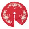 Embroidered Holly Christmas Tree Skirt view 3