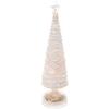 Boston International Christmas Winter Holiday LED Tabletop Tree Decoration, Large, Champagne & White view 1