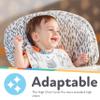 Nuby Baby High Chair Cover - Protects from Spills and Crumbs - Water Resistant for Easy Cleanup - Brush Strokes Print view 2