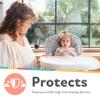 Nuby Baby High Chair Cover - Protects from Spills and Crumbs - Water Resistant for Easy Cleanup - Brush Strokes Print view 3