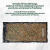 11" x 24" Vacuum Seal Food Bags, 50 Count, 5.5 Mil, BPA Free, Black & Clear view 4