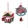 Cowboy Christmas Ornaments, 2 Assorted view 1