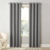 Sun Zero Barrow Energy Efficient Grommet Curtain Panel Pair Grey 54" x 63" view 1