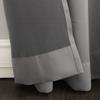 Sun Zero Barrow Energy Efficient Grommet Curtain Panel Pair Grey 54" x 63" view 3