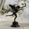 Winged Fairy by Dumont 100% Solid Bronze Sculpture Hand Made by Lost Wax Method by Think Bronze Decorative view 2