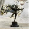 Winged Fairy by Dumont 100% Solid Bronze Sculpture Hand Made by Lost Wax Method by Think Bronze Decorative view 3