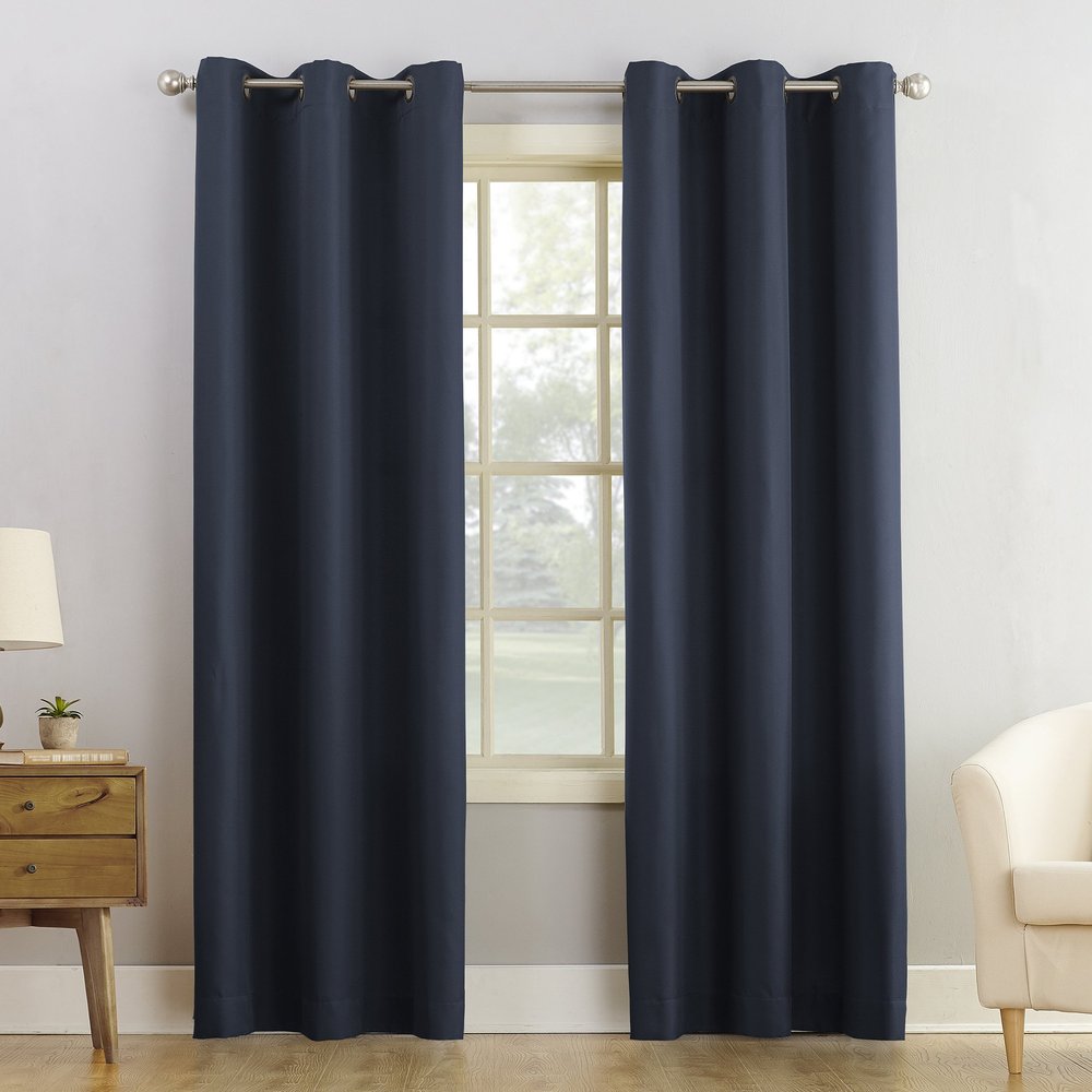 No. 918 Montego 2-Pack Casual Textured Semi-Sheer Grommet Curtain Panel Pair