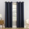 No. 918 Montego 2-Pack Casual Textured Semi-Sheer Grommet Curtain Panel Pair view 1