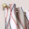 No. 918 Intersect 2-Pack Ogee Print Semi-Sheer Grommet Curtain Panel Pair view 2