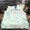 3 Piece Quilt King Ocean Theme, Lightweight Coastal Beach Bedding Shell Conch Starfish Print Bedspread Bedspread with 2 Pillowcases Twin 68x86 inch173x218 cm view 3