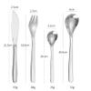 48-Piece Creative Silverware Set for 12, 18/8 Stainless Steel Cutlery Flatware Set,Kitchen Tableware Set for Home and Restaurant, Knife Spoons and Forks Set, Mirror Polished, Dishwasher Safe (48 pcs) view 2