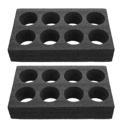 2 Pack 8 Cup Drink Carrier for, Reusable Coffee Tray Beverage Holder for Hot or Cold Drinks, to Go Coffee Cup Holder for Food, Coffee Shop, Office, Picnic