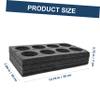2 Pack 8 Cup Drink Carrier for, Reusable Coffee Tray Beverage Holder for Hot or Cold Drinks, to Go Coffee Cup Holder for Food, Coffee Shop, Office, Picnic view 2