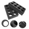 2 Pack 8 Cup Drink Carrier for, Reusable Coffee Tray Beverage Holder for Hot or Cold Drinks, to Go Coffee Cup Holder for Food, Coffee Shop, Office, Picnic view 3