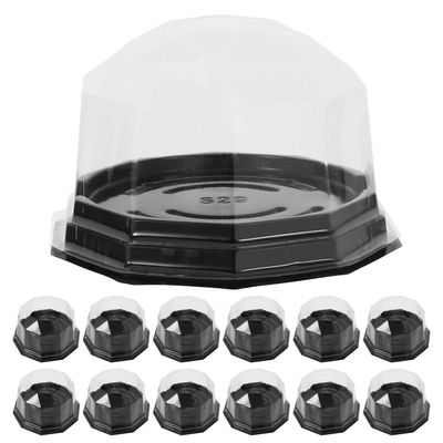 100pcs Clear Plastic Cupcake Box, Muffin Single Container Box Mini Cake Containers with Dome Lids for Wedding Birthday Party