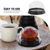 100pcs Clear Plastic Cupcake Box, Muffin Single Container Box Mini Cake Containers with Dome Lids for Wedding Birthday Party view 4
