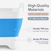 2.4 Gal(9L) Collapsible Dish Basin with Drain Plug, Space Saving Outdoor Multiuse Foldable Sink Tub, Dishpan, Kitchen Storage Tray for Camping, Vegetable Washing, RV (Blue) view 4