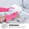 IUCGE Large Pink Protective Dishwashing Gloves, 2 Pairs, Reusable, Anti-slip Design view 4