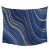 Chees D Zone Royal Blue Stripes Gold Inlay Wall Hanging Tapestries,Fluid Art Abstract Ripple Curve Fabric Throw Tapestry Art Home Decor for Bedroom/Living Room/Sofa Backdrop 59x79In view 2