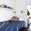 Chees D Zone Royal Blue Stripes Gold Inlay Wall Hanging Tapestries,Fluid Art Abstract Ripple Curve Fabric Throw Tapestry Art Home Decor for Bedroom/Living Room/Sofa Backdrop 59x79In view 4