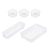LIFKOME 5pcs Organizing Box for Home Storage Multipurpose Plastic Storage Bins Dividers for Office Kitchen Bathroom Dresser Organization view 1