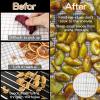 (8 Pack) Round Silicone Dehydrator Sheets, Dostk Premium Non Stick Silicone Mesh for Fruit Dehydrator, Tray Liner Reusable (Round 13" Diameter) view 3