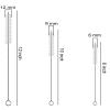 Drinking Straw Cleaner Brush Kit YQBOOM Straw Brushes 9 Pcs 3 Size Straw Cleaner Brush Reusable Extra Long Pipe Cleaners for Tumbler, Sippy Cup, Bottle and Tube Teapot view 2