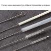 Drinking Straw Cleaner Brush Kit YQBOOM Straw Brushes 9 Pcs 3 Size Straw Cleaner Brush Reusable Extra Long Pipe Cleaners for Tumbler, Sippy Cup, Bottle and Tube Teapot view 4