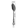 24-Piece retro relief Black Silverware Set for 6, 18/10 Stainless Steel Cutlery Flatware Set,Kitchen Tableware Set for Home and Restaurant, Knife Spoons and Forks Set, Dishwasher Safe (24 Pcs) view 4