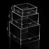 6 Pcs Acrylic Display Risers - Nesting Cubes with Hollow Bottoms - Display Stand Shelf for Cosmetics, Food, Collectibles, Jewelry & Figures (Clear) view 2